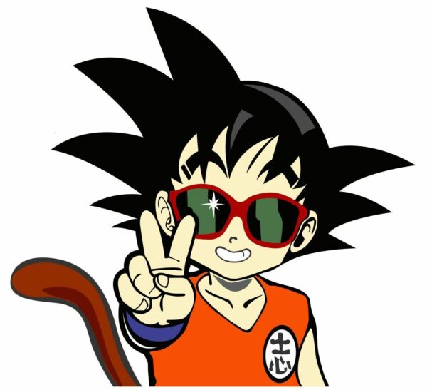 Dragon Ball Z Goku Kid vinyl sticker