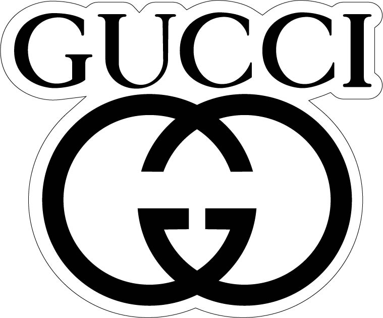 Gucci Logo Vinyl sticker printed vinyl decal - AG Design