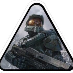 HALO 4 Warrior Video Game Vinyl Sticker