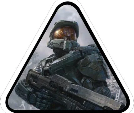 HALO 4 Warrior Video Game Vinyl Sticker
