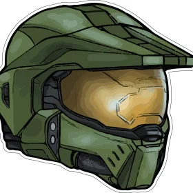 Halo Master Chief Helmet Collection Video Game Vinyl Sticker