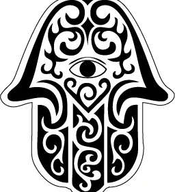 Hamsa Hand of God Amulet Eye Design Vinyl Sticker