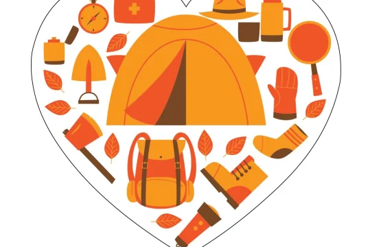 Happy Camper Camping Equipment Vinyl sticker