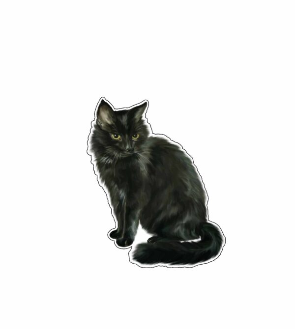 Happy-Halloween-Black-Cat-Vinyl-sticker