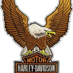 Harley Davidson Up winged Brown Eagle Logo Vintage Motorcycle Retro Biker vinyl sticker
