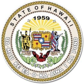 Hawaii State Seal Wall Window Car Vinyl Sticker Decal