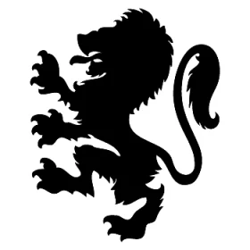 Heraldry Heraldic herald Lion Cutout Vinyl Decal