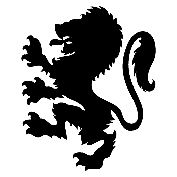 Heraldry Heraldic herald Lion Cutout Vinyl Decal - AG Design