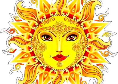 Hippie Sun Pretty Face Tattoo Punk Art Vinyl sticker