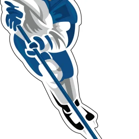 Hockey Player Vinyl sticker
