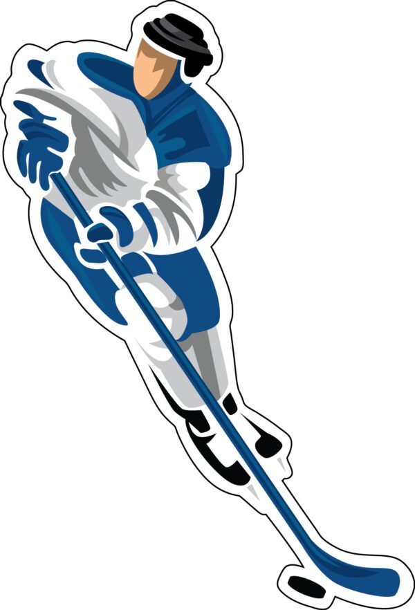 Hockey Player Vinyl sticker