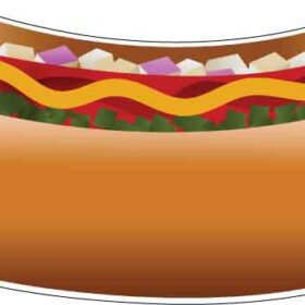 Hot Dog Sausage Vinyl sticker