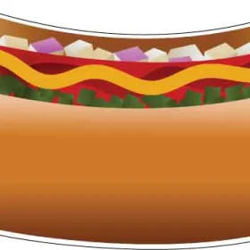 Hot Dog Sausage Vinyl sticker