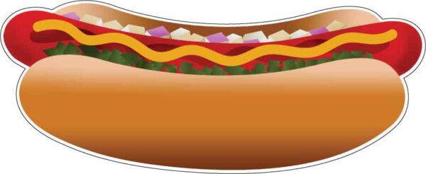 Hot Dog Sausage Vinyl sticker