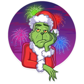 How The Grinch Stole Christmas 2 vinyl sticker