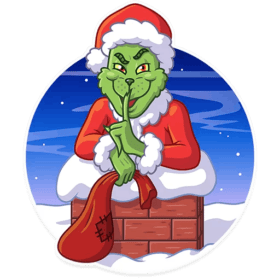How The Grinch Stole Christmas 2 vinyl sticker