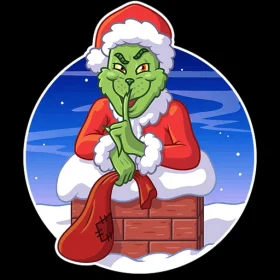 How The Grinch Stole Christmas 2 vinyl sticker