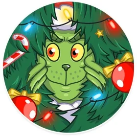How The Grinch Stole Christmas Tree vinyl sticker