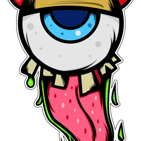 Human Eye Euclidean illustration Vinyl sticker