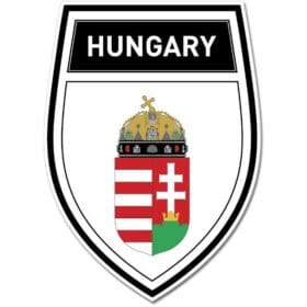 Hungary Shield Coat of Arms Emblem Wall Window Car Sticker Decal