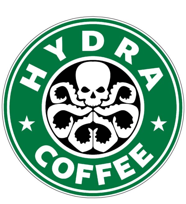 Hydra Coffee Marvel Octopus Funny Starbucks / printed vinyl decal