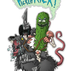 I Am Pickle Rick Vinyl sticker