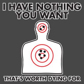 I Have Nothing You Want Vinyl sticker printed vinyl decal