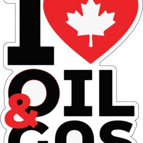 I love Canadian Oil And Gas Energy Sector Love Petrochemical Industry Pride Vinyl Sticker
