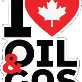 I love Canadian Oil And Gas Energy Sector Love Petrochemical Industry Pride Vinyl Sticker