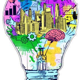 Eureka Creative Business Ideas Blub vinyl sticker