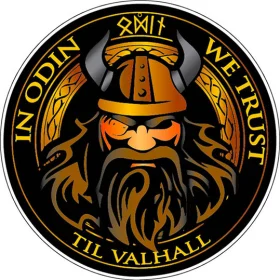 In Odin We Trust vinyl sticke