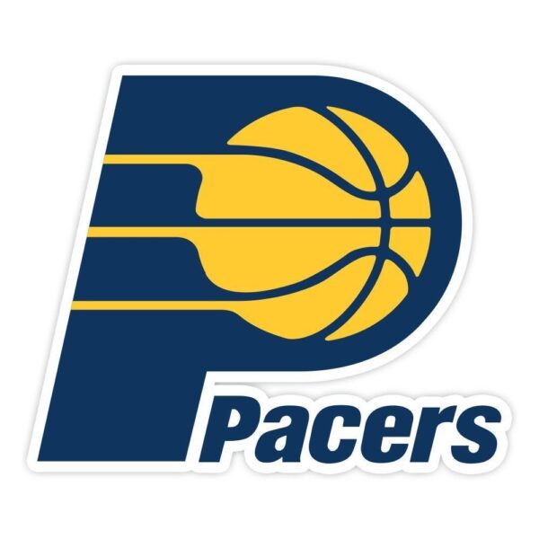 Indiana Pacers NBA Logo Basketball vinyl sticker