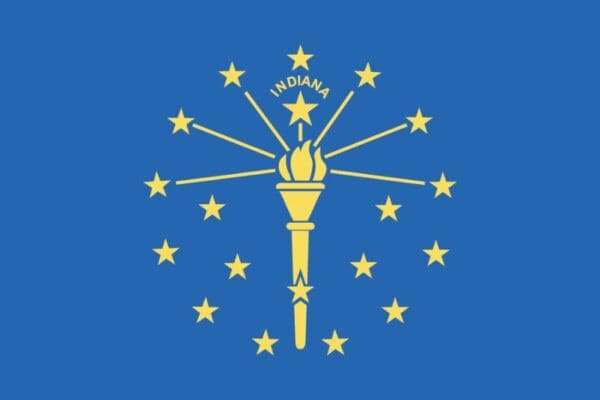 Indiana State Flag Wall Window Car Vinyl Sticker Decal