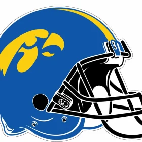 Iowa Hawkeye 2 NCAA Logo vinyl sticker