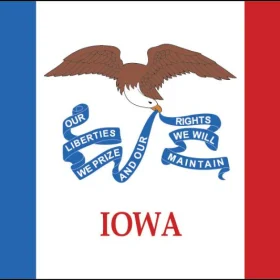 Iowa State Flag Wall Window Car Vinyl Sticker Decal