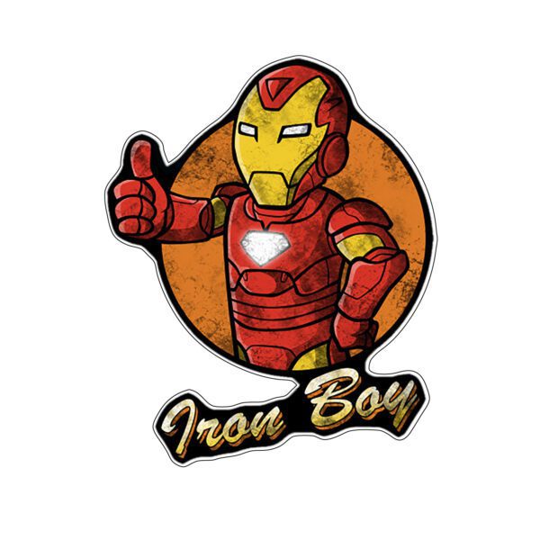 Iron Boy Thumb Up vinyl sticker