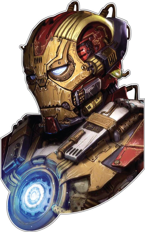 Iron Man Retro Suit Metal Man vinyl sticker