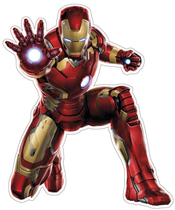 Iron Man Crouch vinyl sticker