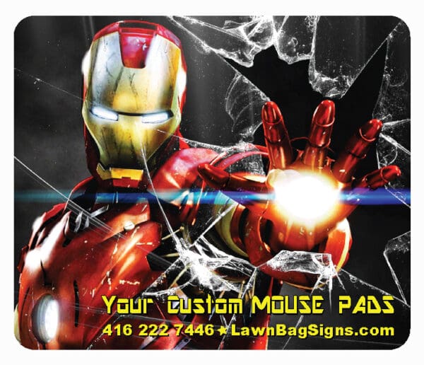 Iron Man Glass Custom Mouse Pads