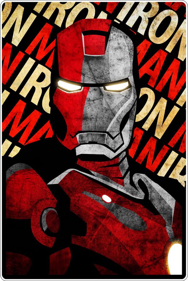 Iron Man Shepard Fairey Poster vinyl sticker