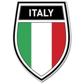 Italy Shield Crest Wall Window Car Vinyl Sticker Decal