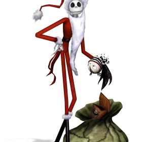 Jack Skellington Santa Claus vinyl sticker