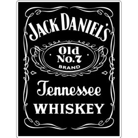 Jack Daniels Tennessee Old No 7 Brand Whiskey vinyl sticker printed decal bottle label