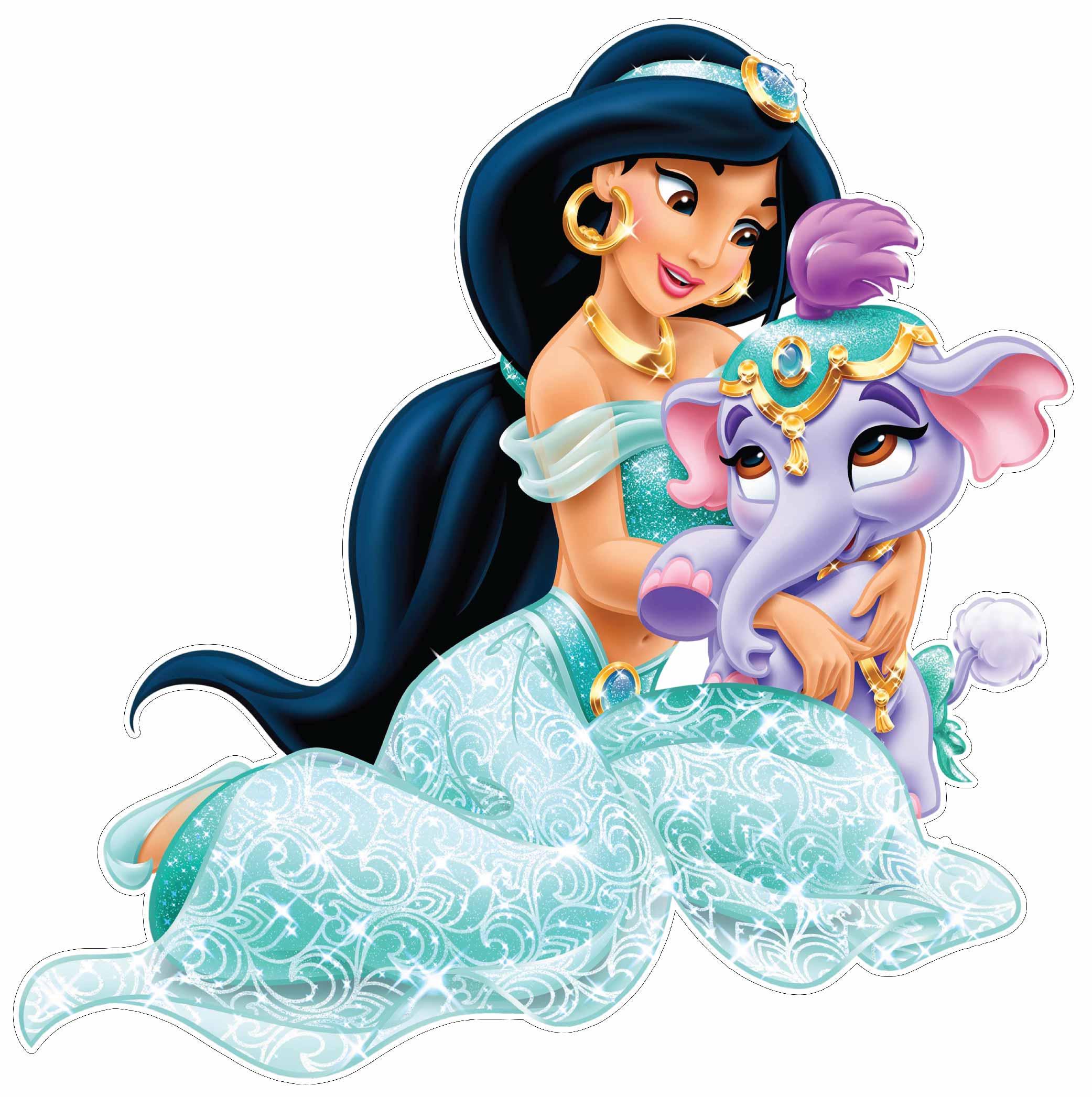 Jasmine Aladdin Disney Princess vinyl sticker