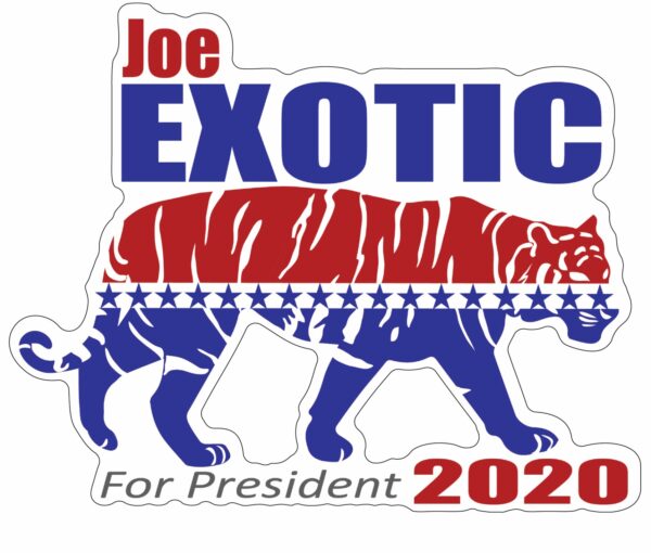 Joe Exotic For President vinyl sticker