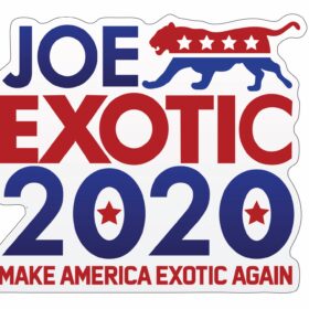 Joe Exotic Make America Exotic vinyl sticker