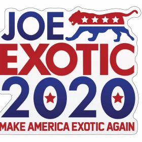 Joe Exotic Make America Exotic vinyl sticker