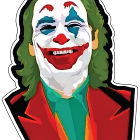 Joker Movie Joaquin Phoenix Art vinyl sticker