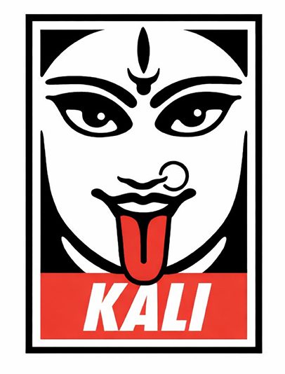 Kali Devi Goddess Of Time Change Creation And Destruction Fierce Divine Mother Shakti Energy Feminine Power Sacred Mythology Tantric Deity vinyl sticker Kali Devi Goddess Of Time Change Creation And Destruction Fierce Divine Mother Shakti Energy Feminine Power Sacred Mythology Tantric Deity vinyl sticker