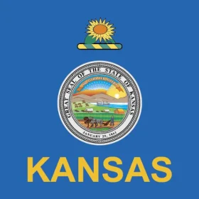 Kansas State Flag Wall Window Car Vinyl Sticker Decal